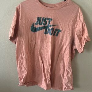Nike Blush Tee with Logo